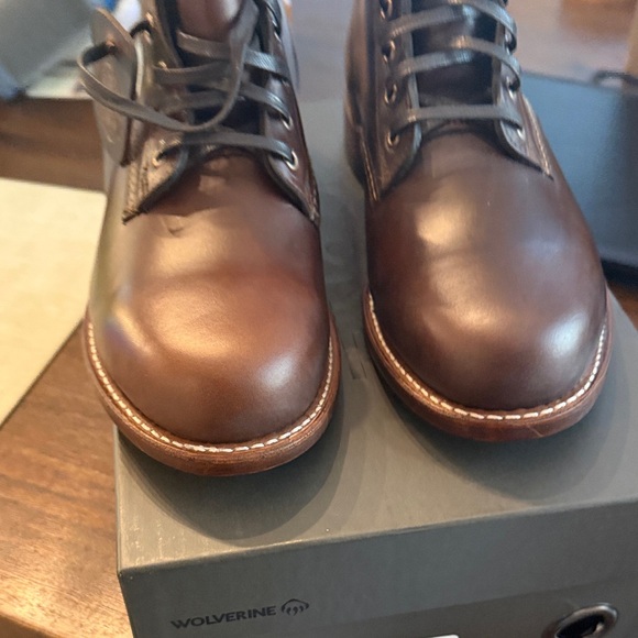 Wolverine 1000 Mile Brown Leather Boots Mens 9 brand new